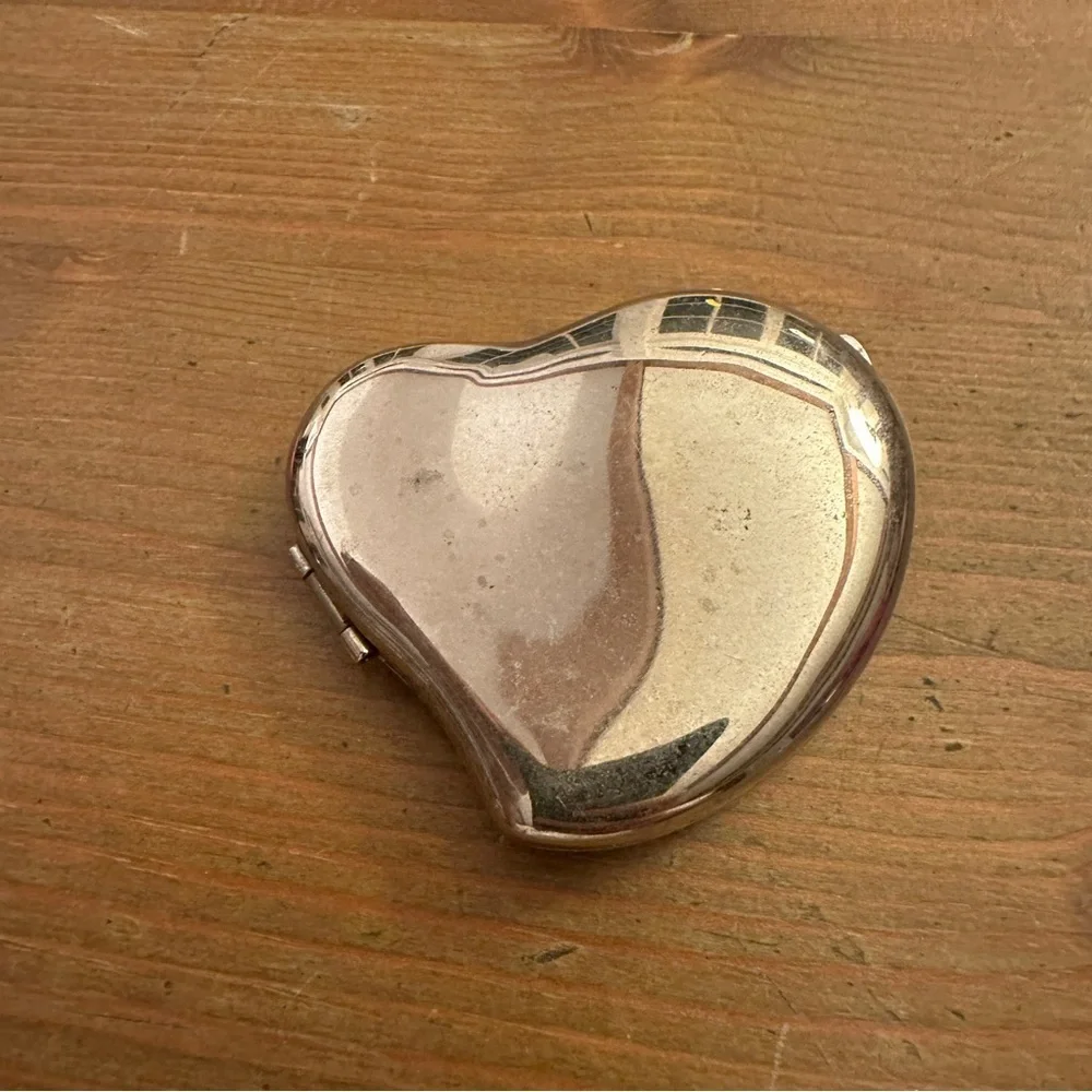 Four small compact makeup purse mirrors Red Glitter Diamond Crystals Hearts - Picture 15 of 16